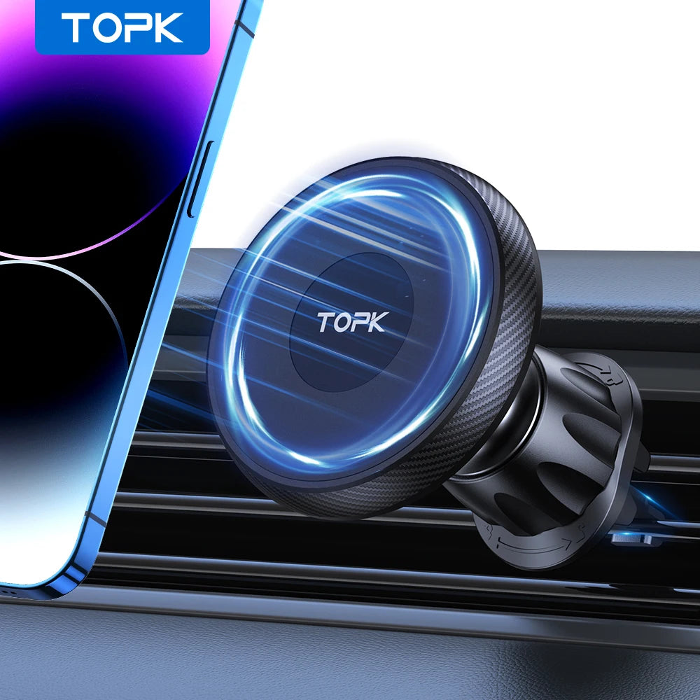 Support de téléphone voiture magnétique MagSafe TOPK