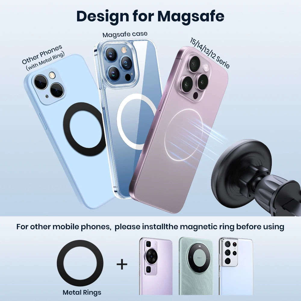Support de téléphone voiture magnétique MagSafe TOPK