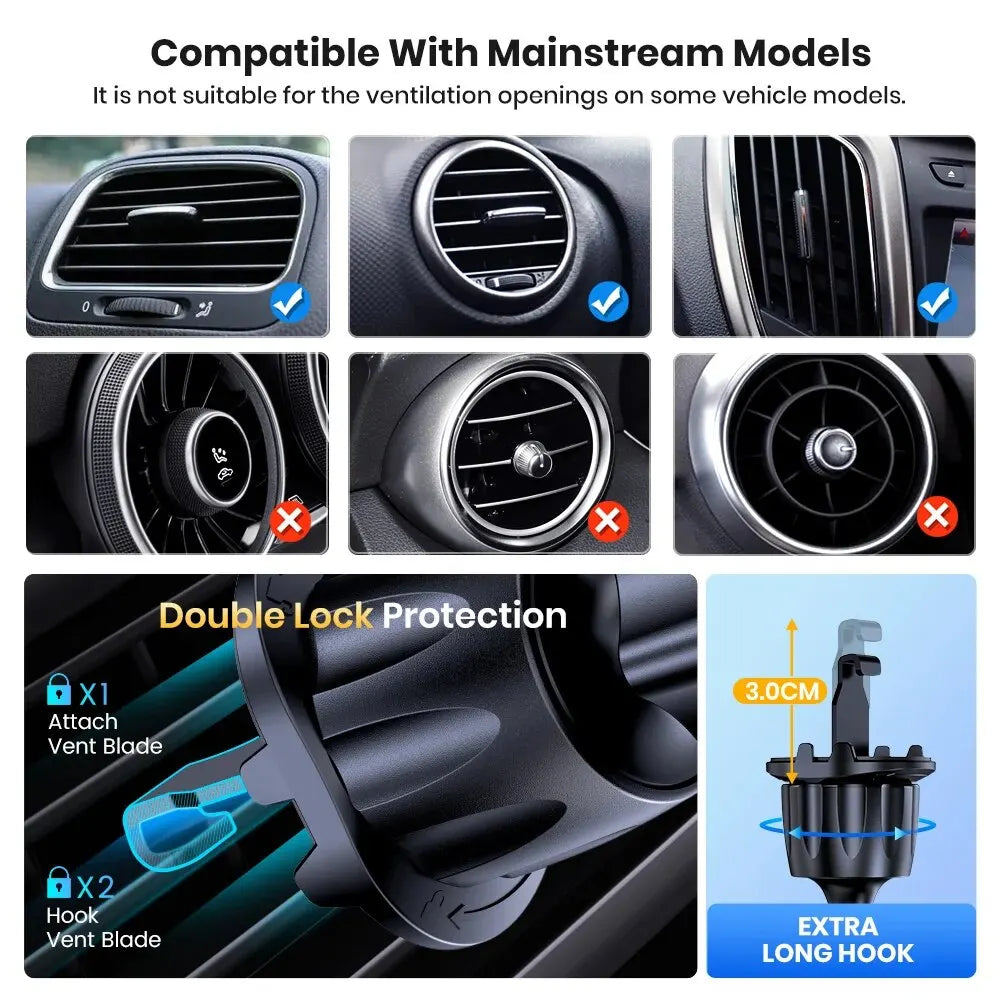 Support de téléphone voiture magnétique MagSafe TOPK