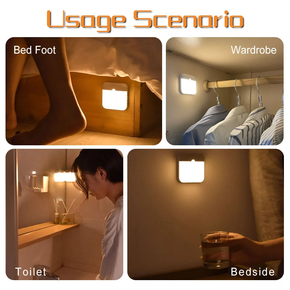 Lampe LED a détecteur de mouvement rechargeable