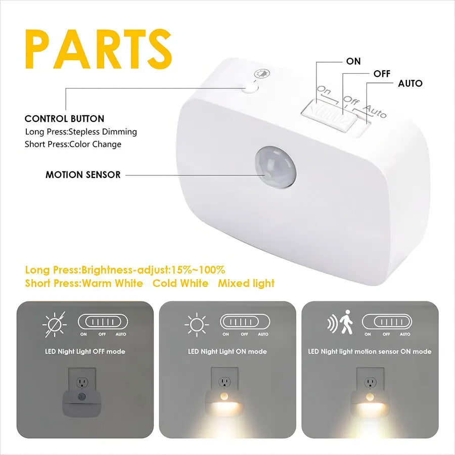 Lampe LED a détecteur de mouvements 220v