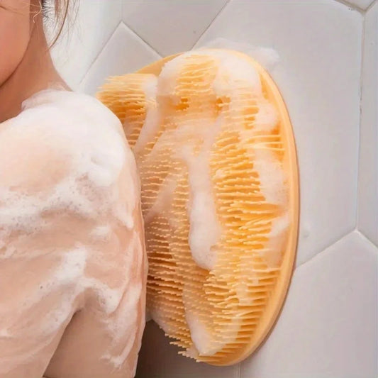 Brosse de douche a ventouse pour parties difficiles d'accés