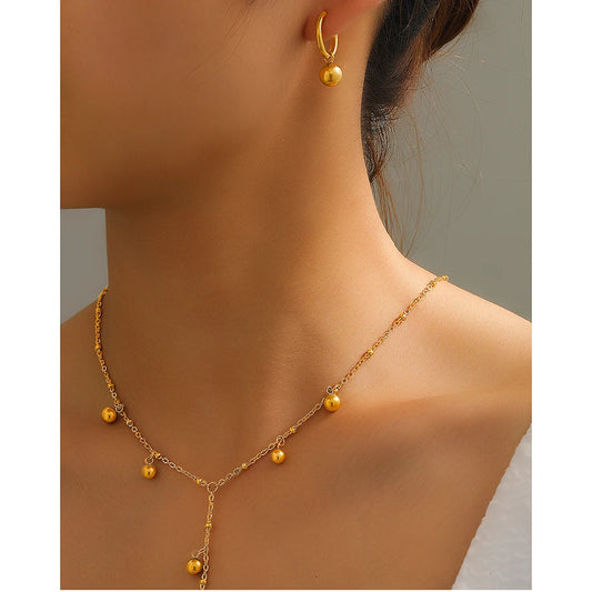 Ensemble Collier et Boucles d'oreilles Perla