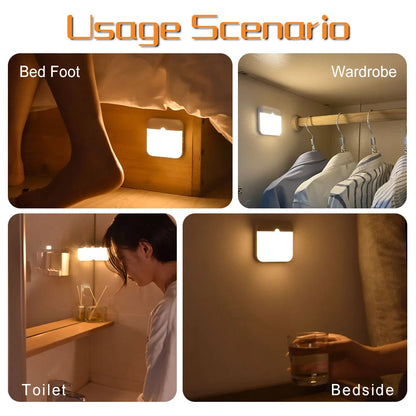 Lampe LED a détecteur de mouvement rechargeable